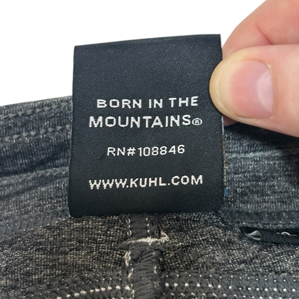 Kuhl Mova Straight Leg Pants Stretch Women's 10 Reg Pull On Heather Grey Hiking - Picture 7 of 11